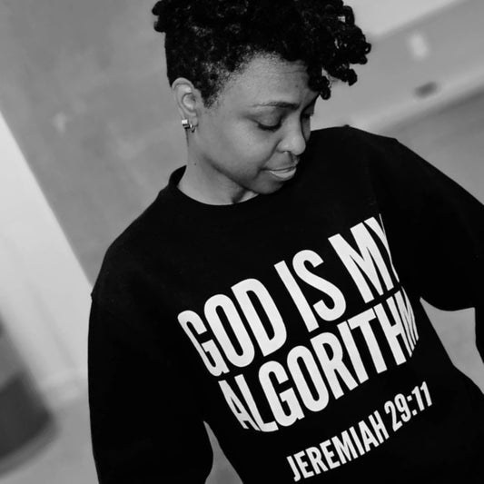 Personalizable Scripture "God Is My Algorithm®" OVERSIZED PREMIUM-WEIGHT Sweatshirt