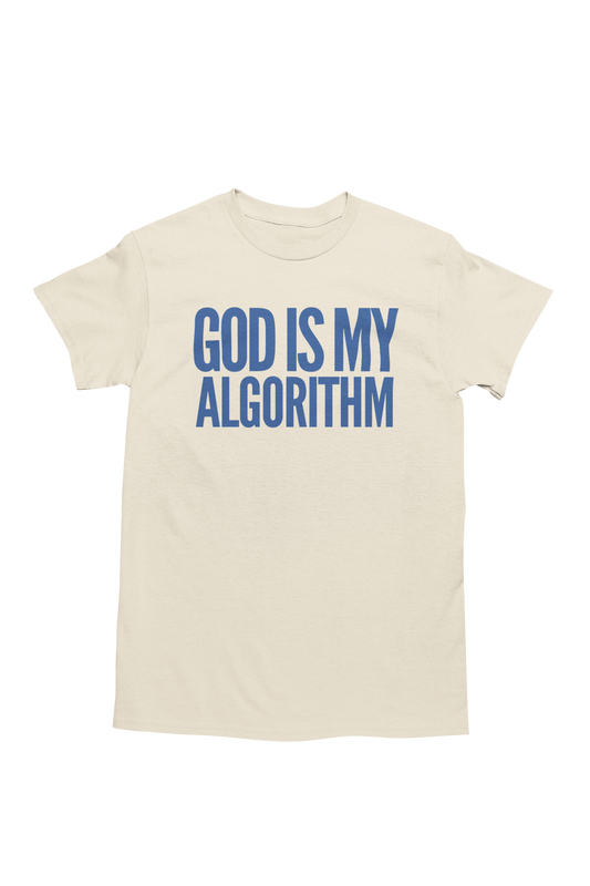 Classic Tee — "God Is My Algorithm®" LIGHT-WEIGHT Unisex Tee