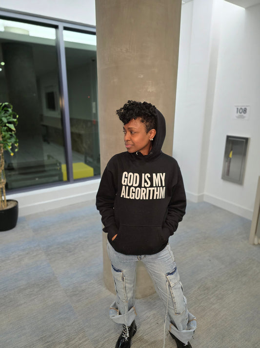 Personalizable Scripture "God Is My Algorithm®" Unisex MID-WEIGHT Hoodie